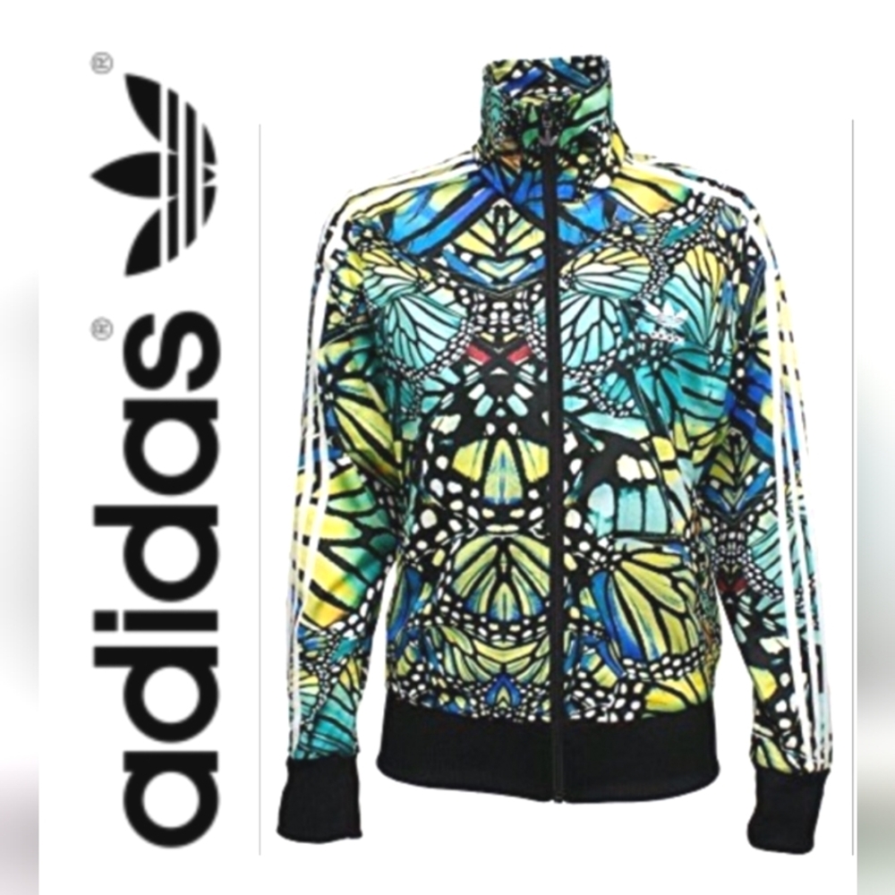 ADIDAS Farm RIO 2014 Butterfly Monarch Zip Track Jacket Chaqueta Firebird TT - Picture 3 of 16
